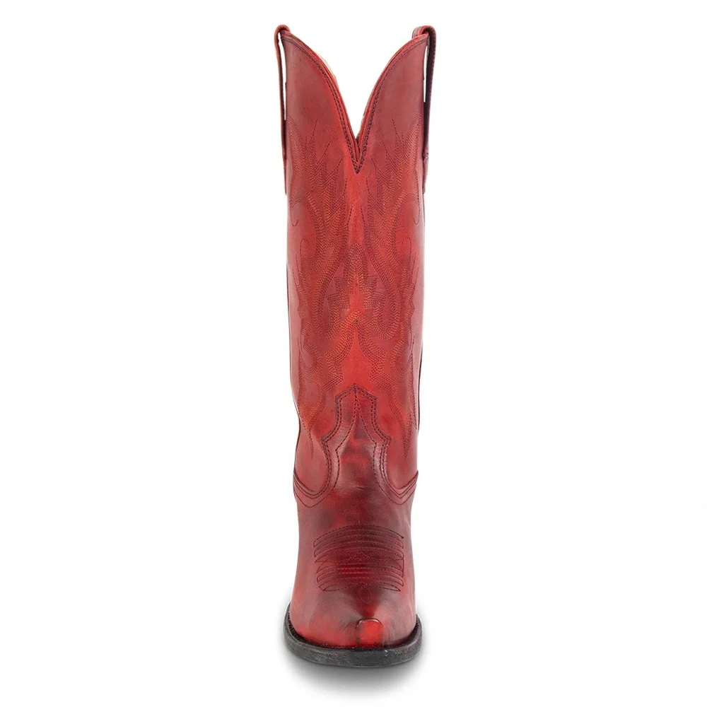 RODEO READY! Freebird Red Heeled Boots Classic Western Design (NEVER WORN) - Picture 9 of 13